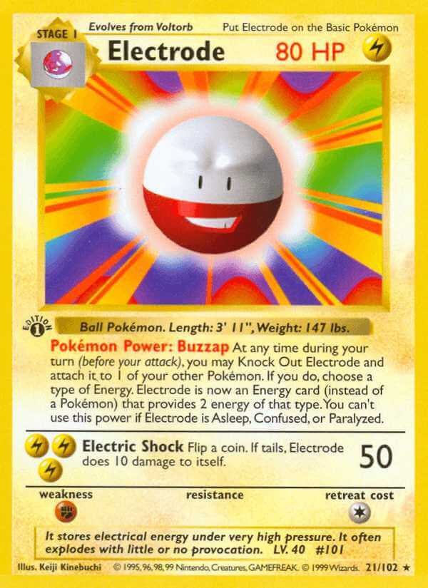 Electrode debut card