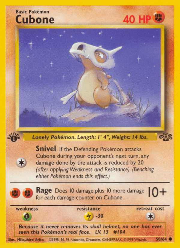 Cubone debut card