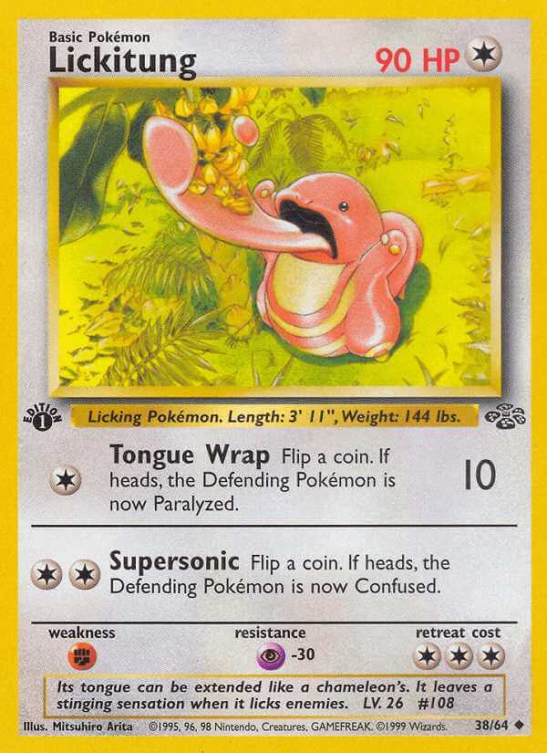 Lickitung debut card