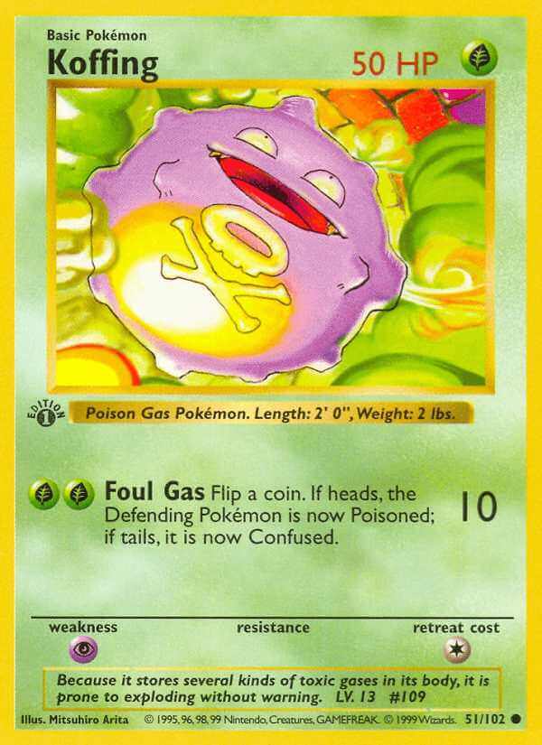 Koffing debut card
