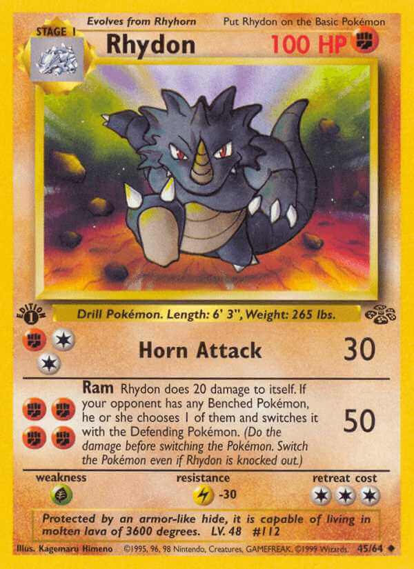 Rhydon debut card