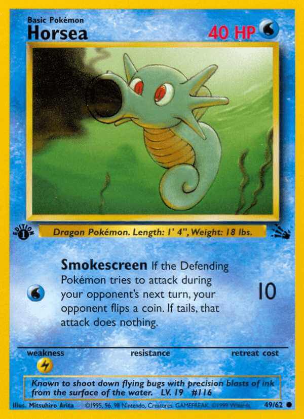 Horsea debut card