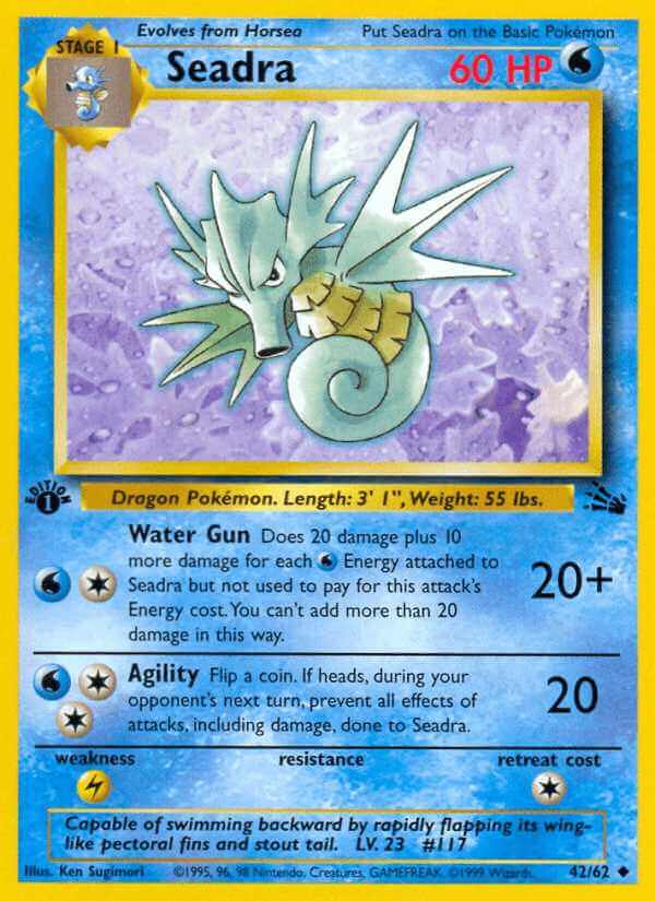 Seadra debut card