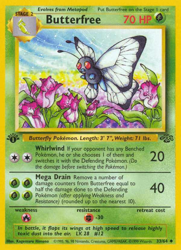 Butterfree debut card