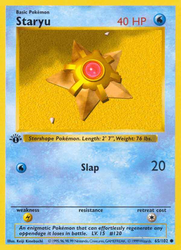Staryu debut card