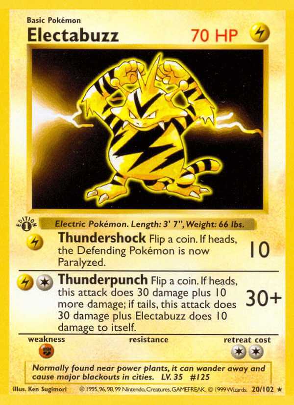 Electabuzz debut card