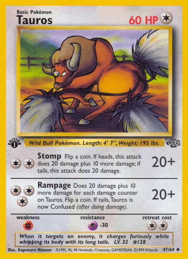 Tauros debut card