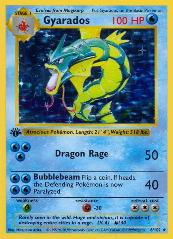 Gyarados debut card