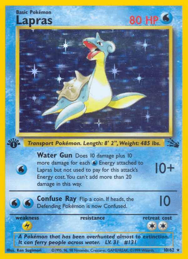Lapras debut card