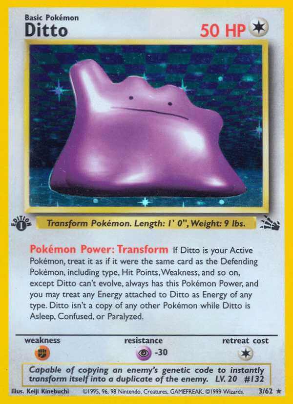 Ditto debut card