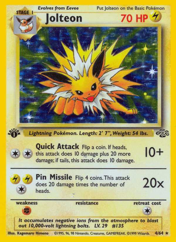 Jolteon debut card