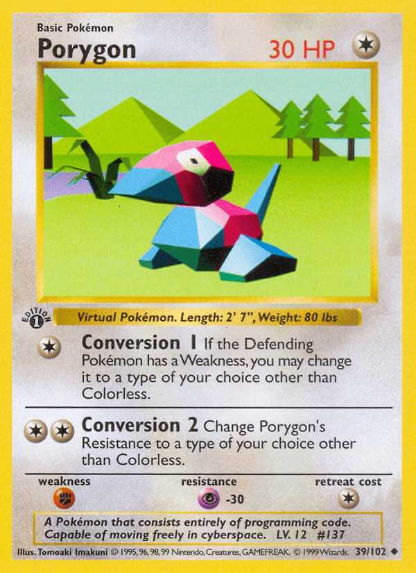 Porygon debut card