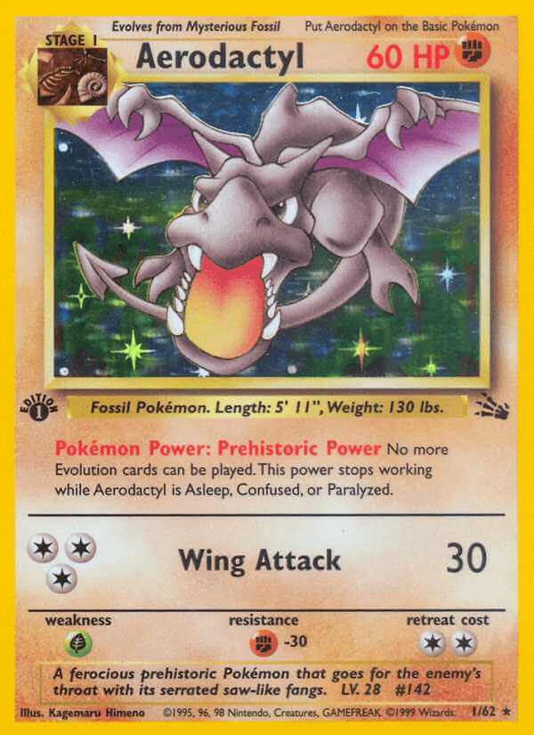 Aerodactyl debut card