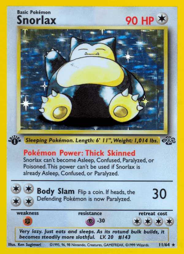 Snorlax debut card