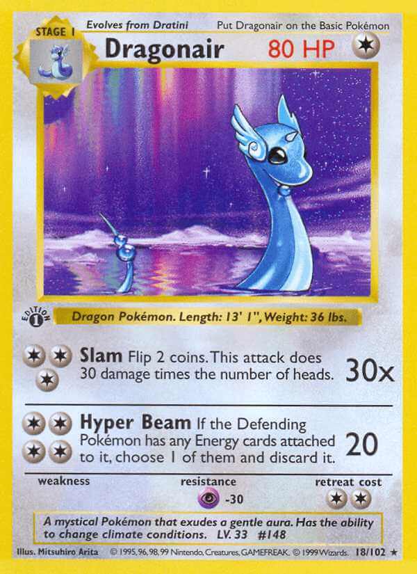 Dragonair debut card