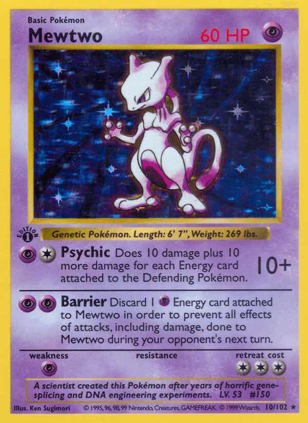 Mewtwo debut card