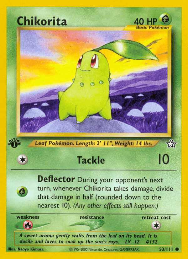 Chikorita debut card