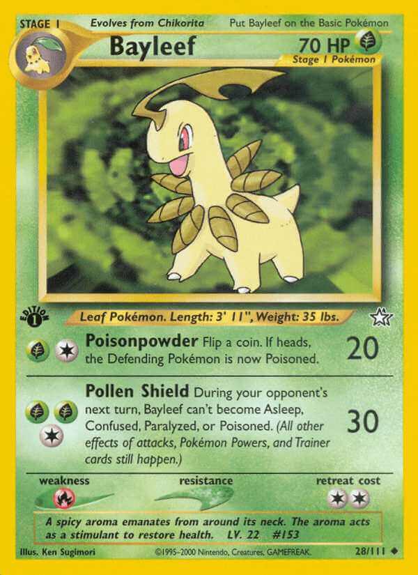Bayleef debut card