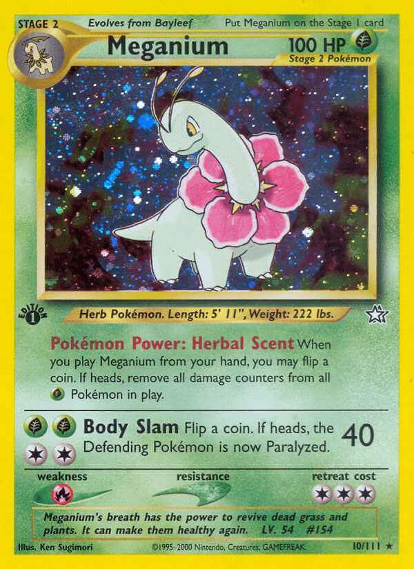 Meganium debut card