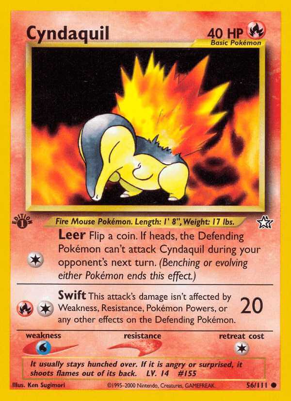 Cyndaquil debut card