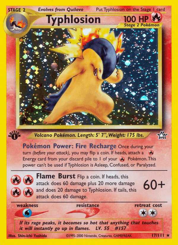 Typhlosion debut card