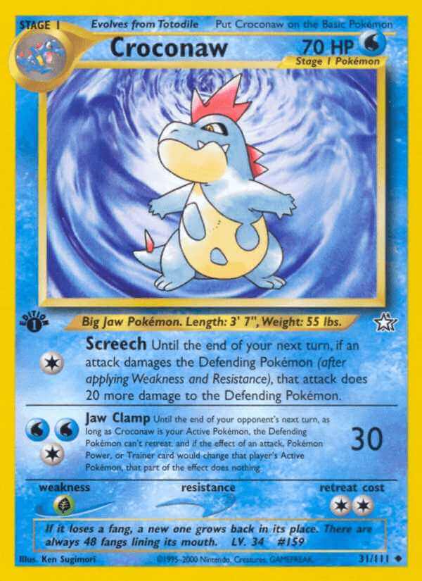 Croconaw debut card