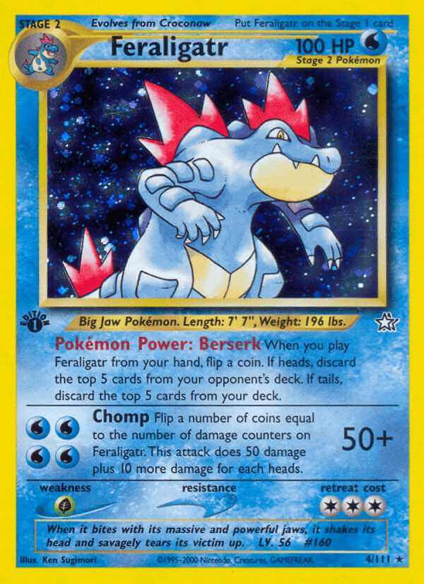 Feraligatr debut card