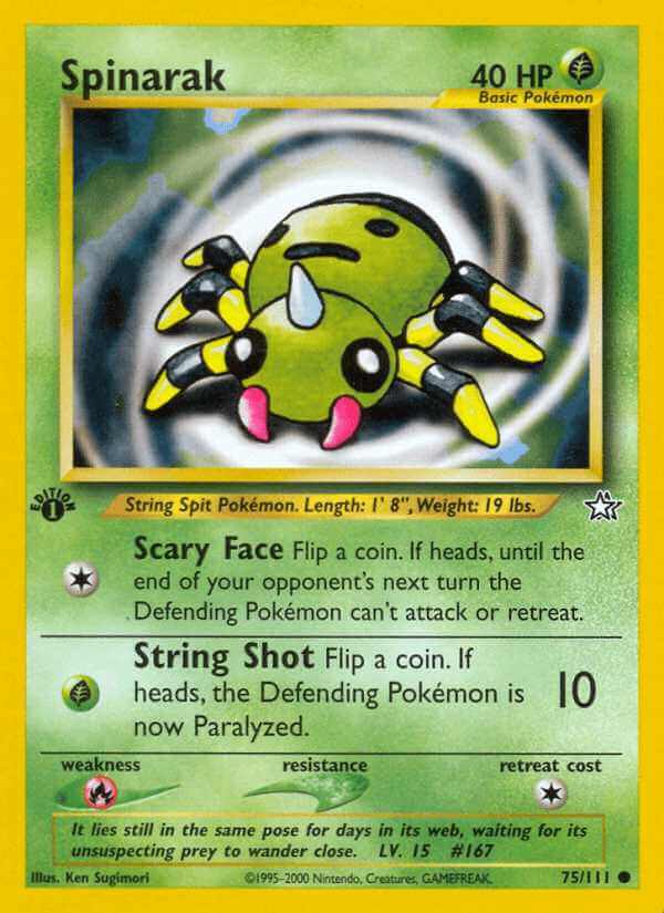 Spinarak debut card