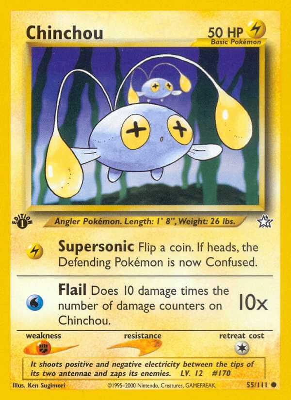 Chinchou debut card