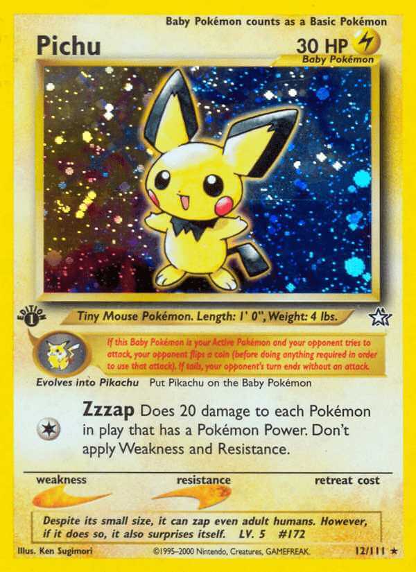 Pichu debut card