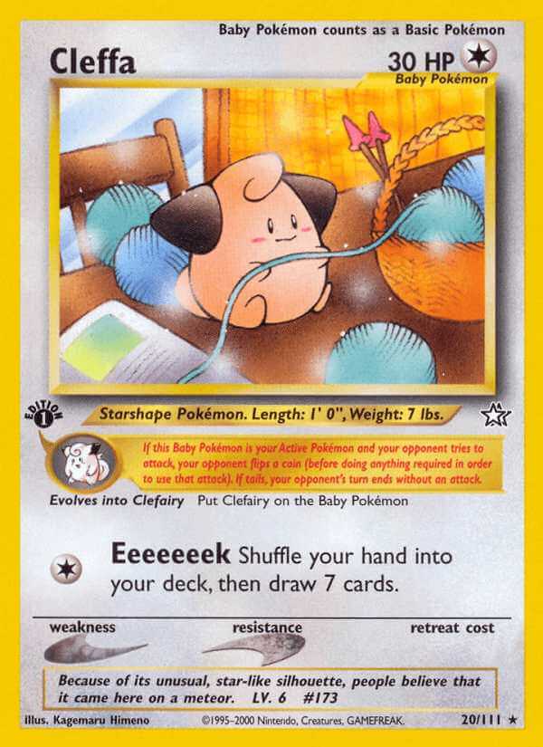 Cleffa debut card