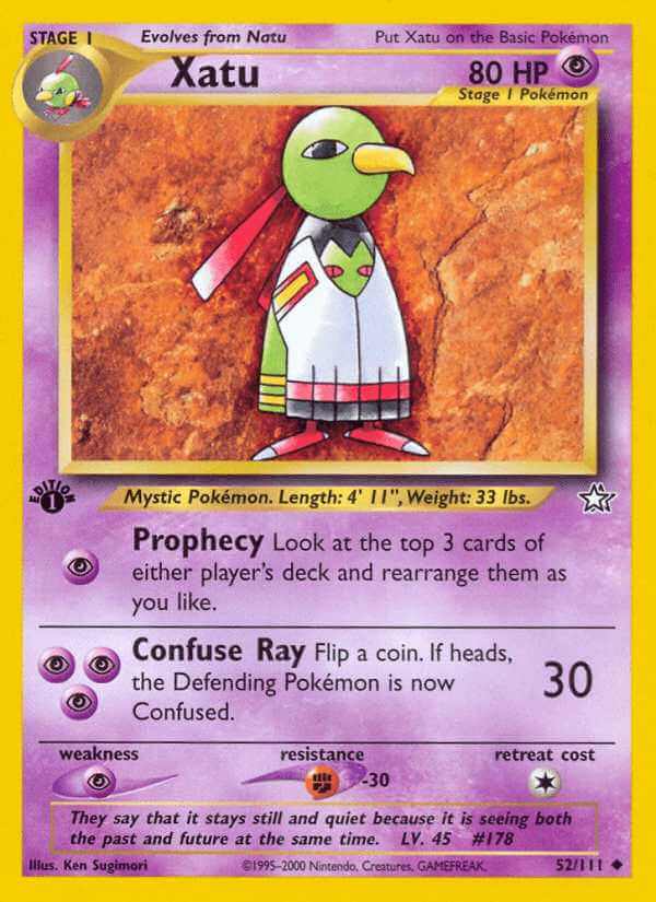 Xatu debut card