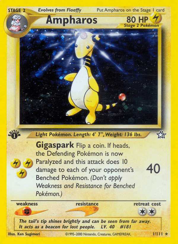 Ampharos debut card