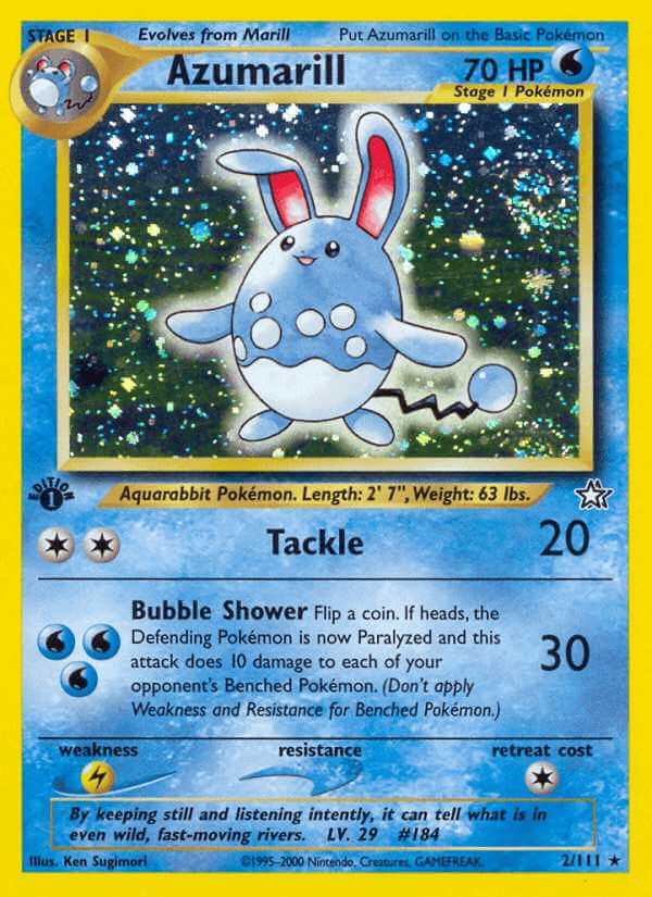Azumarill debut card