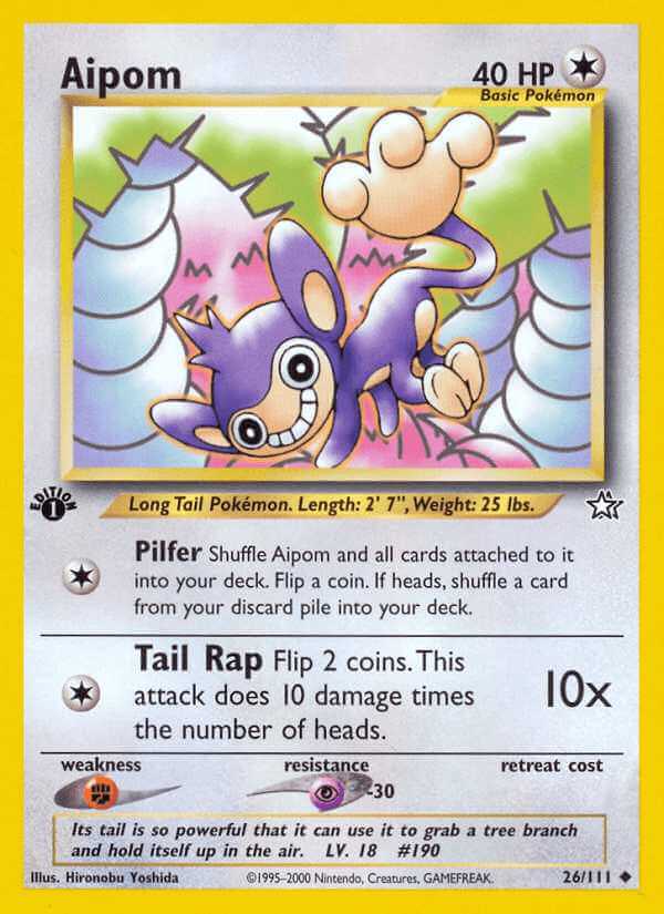 Aipom debut card