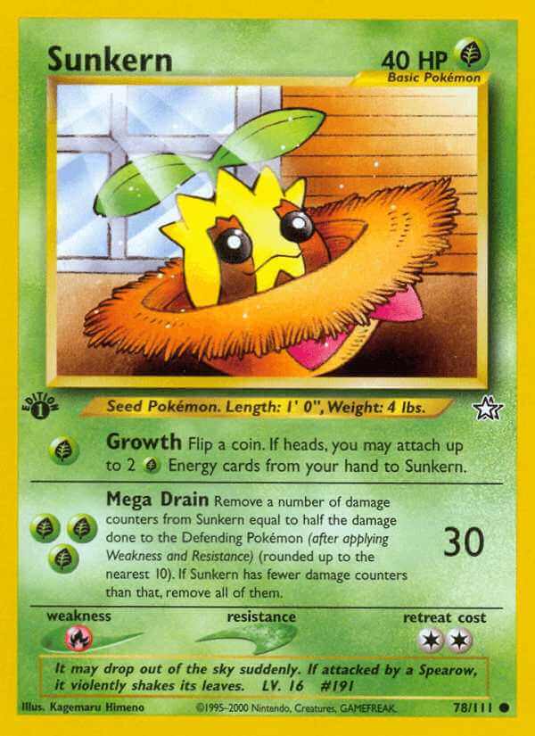 Sunkern debut card