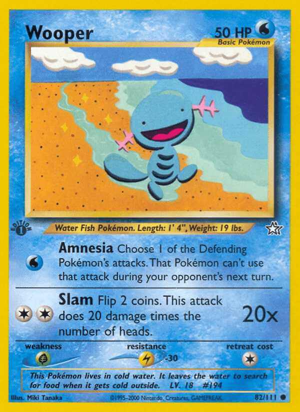 Wooper debut card