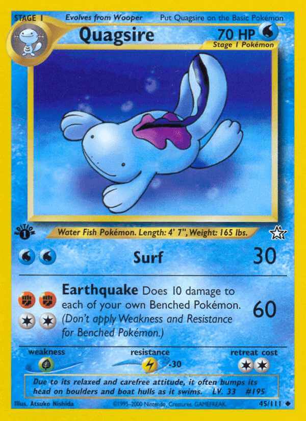 Quagsire debut card