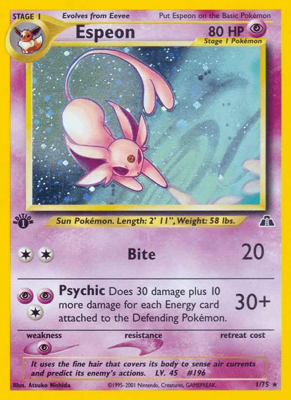 Espeon debut card