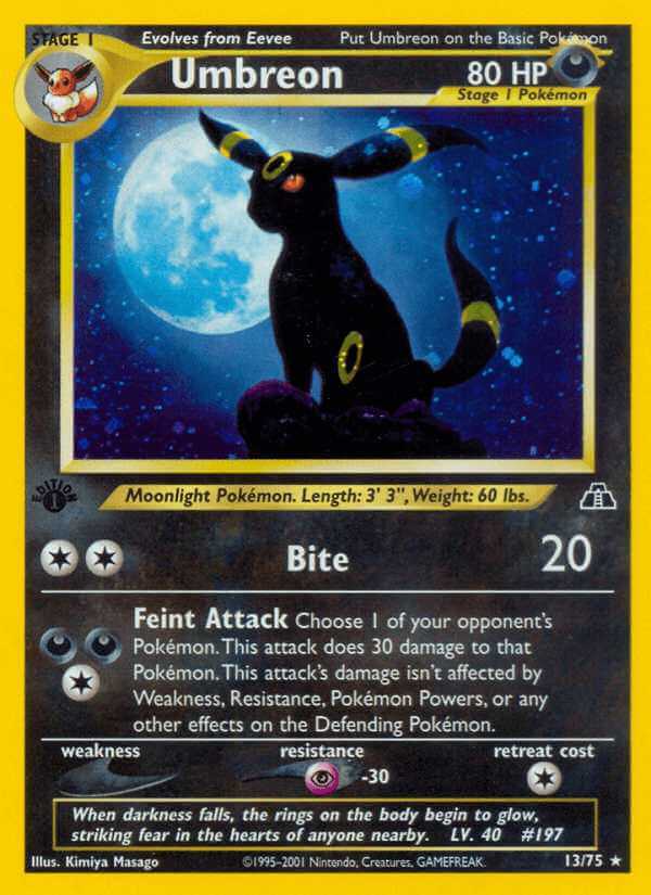 Umbreon debut card