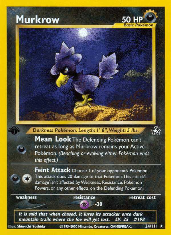 Murkrow debut card
