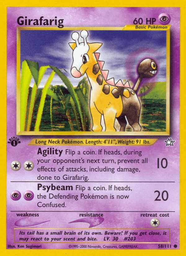 Girafarig debut card