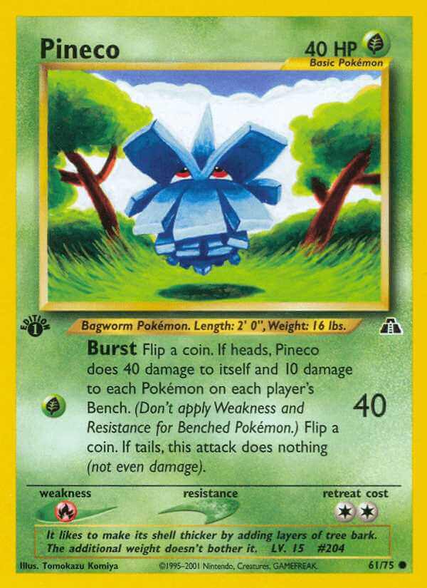 Pineco debut card