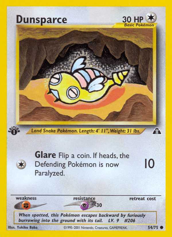 Dunsparce debut card