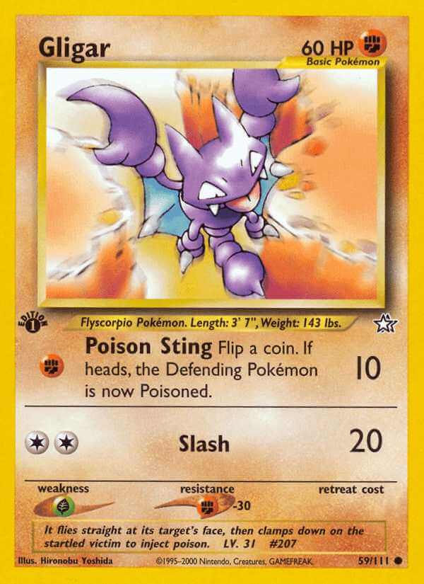 Gligar debut card