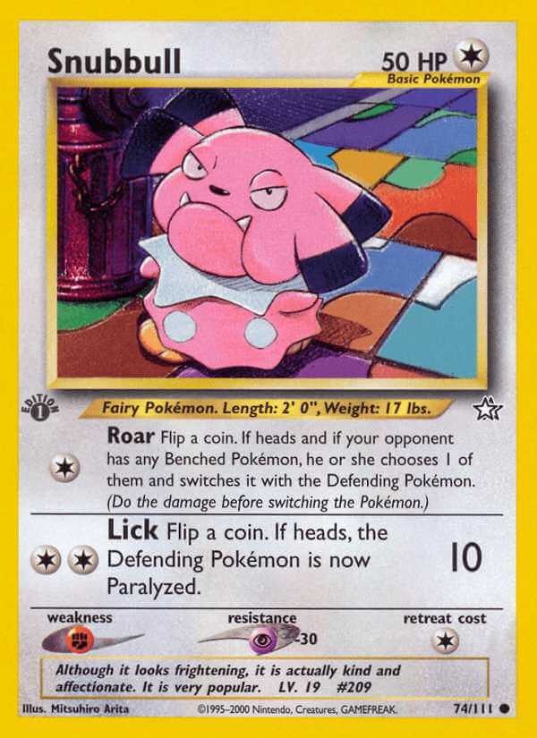 Snubbull debut card