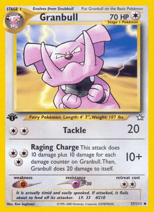 Granbull debut card