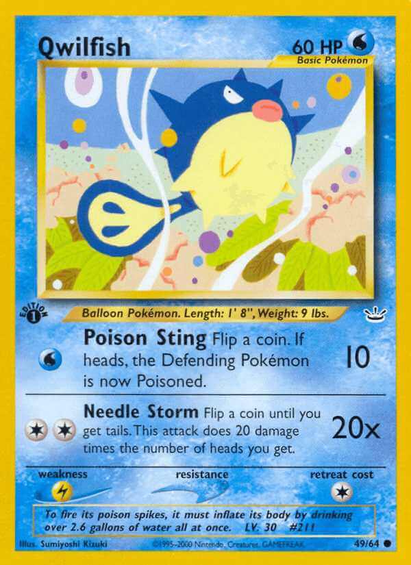 Qwilfish debut card
