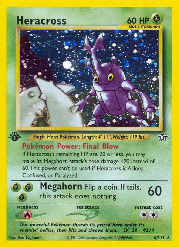 Heracross debut card