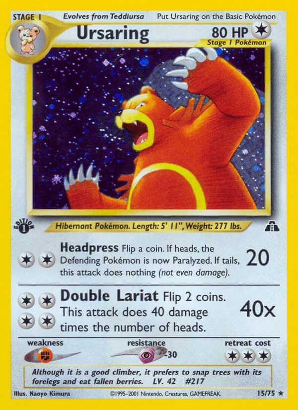 Ursaring debut card